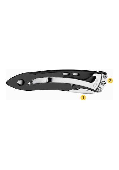 Leatherman Skeletool Kb Black & Silver Kamp Çakı Siyah