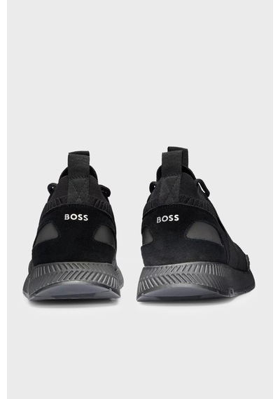 Boss Logolu Sneaker Ayakkabı Erkek Ayakkabı 50498245 001 Siyah