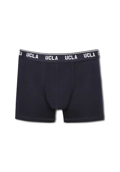 Ucla Irvıne Lacivert Bel Bantlı Jakarlı Standard Fit Erkek Boxer Lacivert