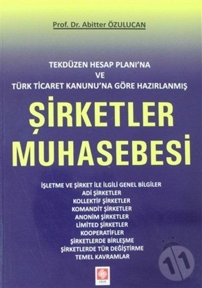 Şirketler Muhasebesi - Abitter Özulucan - Ekin Basım Yayın