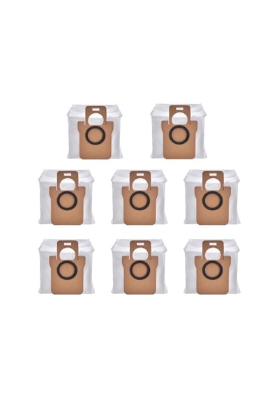 8 Adet Elektrikli Süpürge Torbası, Xiaomi X10+/x20+ İle Uyumlu, 2,5 L Büyük Kapasiteli Toz Torbası, Dreame L10s Ultra/l20 Ultra/l10 Ultra Robot Elektrikli Süpürge İçin, Toz Torbası Yedek Çanta