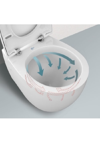 Ideal Standard Stradao Clearim Kanalsız Asma Klozet Kapak Dahil