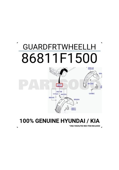 Kia Sportage 2018 Yılında Çıkan Kasa Çamurluk Davlumbazı Ön Sağ Oem No:86812x500