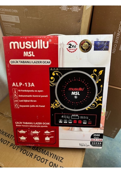 Musullu ALP-13A 3500 W Çelik Tabanlı İndiksiyon Ocak