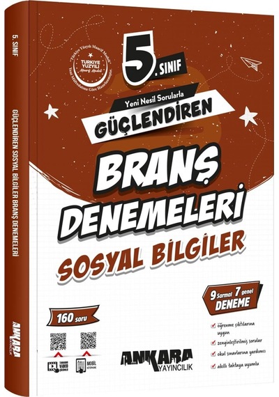 Ankara 2026 5. Sınıf Sosyal Bilgiler Branş Denemesi Güncel Müfredat