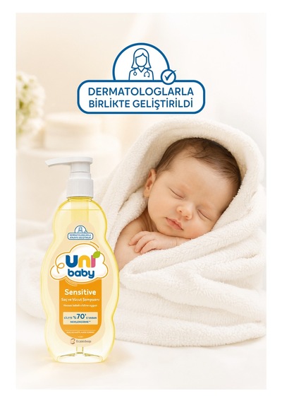 Uni Baby Sensitive Saç Ve Vücut Sampuanı 900 Ml X 2 Adet Tüm Saçlar