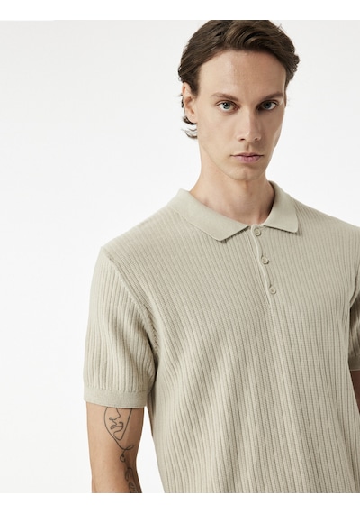 Koton Regular Fit Kısa Kollu Pamuklu Dokulu Düğmeli Polo Yaka Triko Tişört Deve Tüyü 7wam70044ht Taba Koton Regular Fit Kısa Kollu Pamuklu Dokulu Düğmeli Polo Yaka Triko Tişört Deve Tüyü 7wam70044ht Taba
