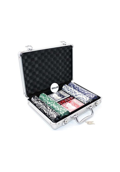 Metal Çantalı 200 Chipli Poker Oyunu