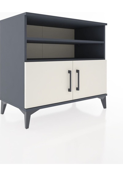 Hyperion Şifonyer 3 Raflı 2 Kapaklı 88x44x80 Antrasit-aytaşı Antrasit Hyperion Şifonyer 3 Raflı 2 Kapaklı 88x44x80 Antrasit-aytaşı Antrasit