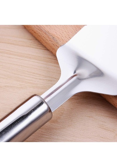 Profesyonel Paslanmaz Çelik Pasta Spatulası, Gümüş Renk, Pizza Ve Tatlı Servis Aparatı, Ergonomik Saplı, Çok Am Diğer