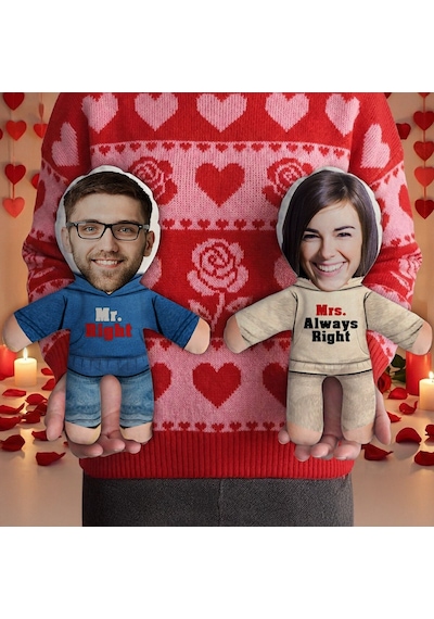 Bk Gift Kişiye Özel Sevgili Çift 2li Bebek Yastık -2, Sevgiliye , Sevgililer Günü si Kobitmeyencom36324 Bk Gift Renkli