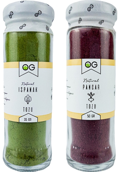 OG natural Ispanak Ve Pancar Tozu Seti