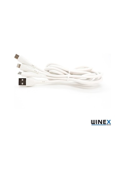 Winex Ca107 3In1 Micro, Lightning, Type-C Data Şarj Kablosu 3.4A