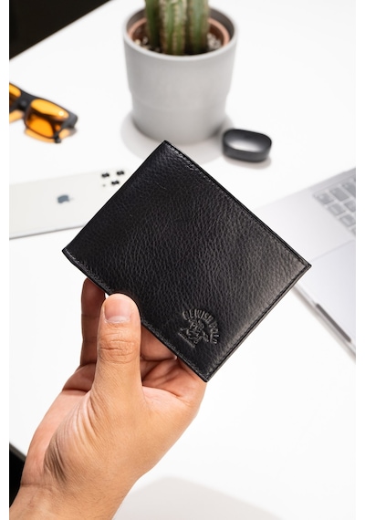 Newish Polo Erkek Hakiki Deri Cüzdan Ve Kartlık - New050 Siyah