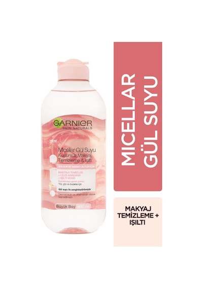 Garnier Micellar Gül Suyu Kusursuz Makyaj Temizleme & Işıltı 400 ML