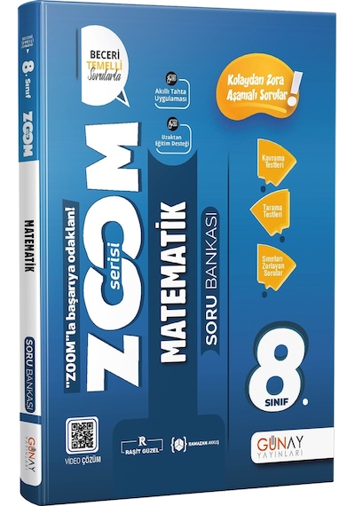 8. Sınıf Zoom Serisi Matematik Soru Bankası 2023-2024 Güncel Baskı