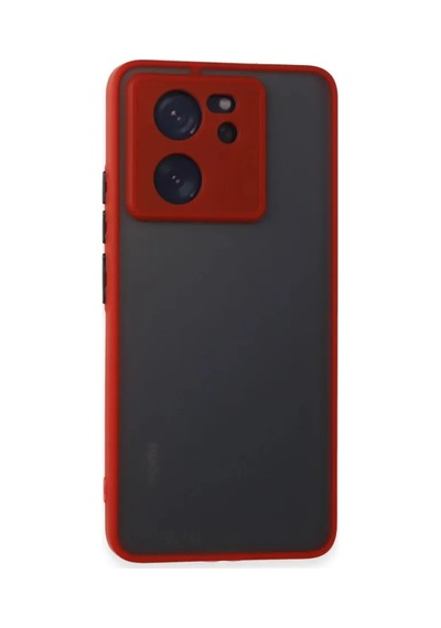 Jenerik Xiaomi Mi 13t Pro Kılıf Montreal Silikon Kapak - Kırmızı