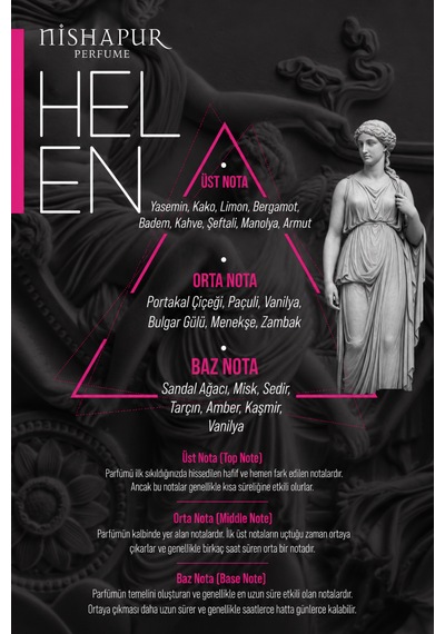 Nishapur Helen Aphrodisiaque 100 Ml Extrait De Parfum Kadın Parfüm Zarif, Kalıcı Ve Etkileyici Koku Çiçeksi