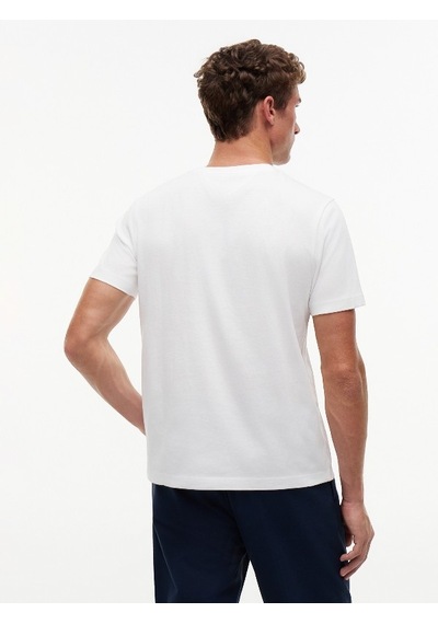 Tommy Hilfiger Scrıpt Stack Regular Tee Erkek Beyaz T-shirt - Mw0mw43224