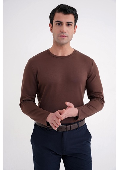 Efor Ts 892 T-shırt Comfort Kakao Casual Kakao