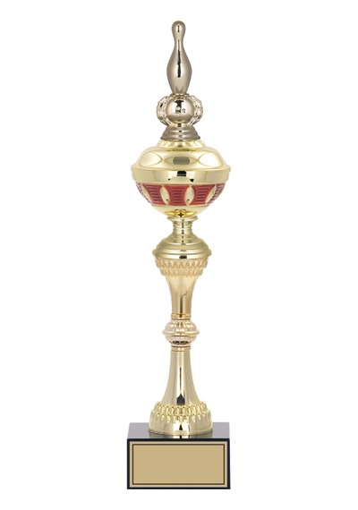 Odak Kupa - Figürlü Kupalar - Bowling / Labut Figürlü Kupalar Fg-064 B - 44 Cm Altın - Beyaz