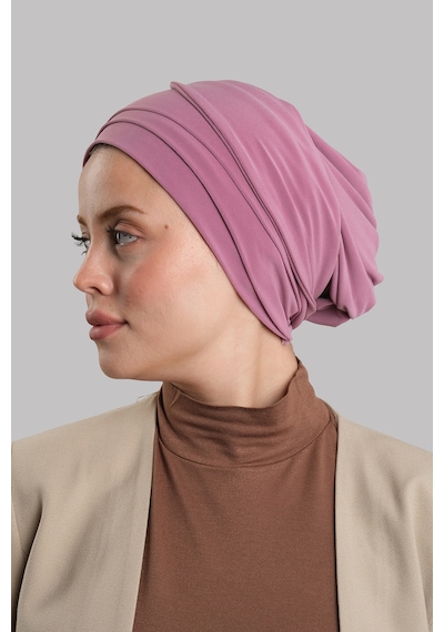 Hürrem Bone Gül Kurusu Versa Kuyruklu Pratik Tesettür Bone Sandy Büzgülü 2515 18