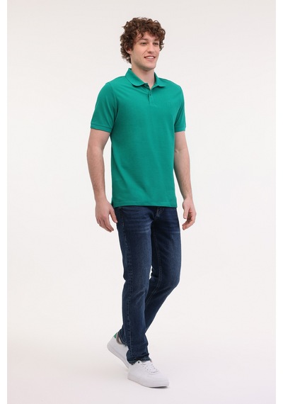 Lumberjack Mb Ct953 Polo T-sh 5fx Yeşil Erkek Kısa Kol T-shirt 000000000101952446 Yeşil