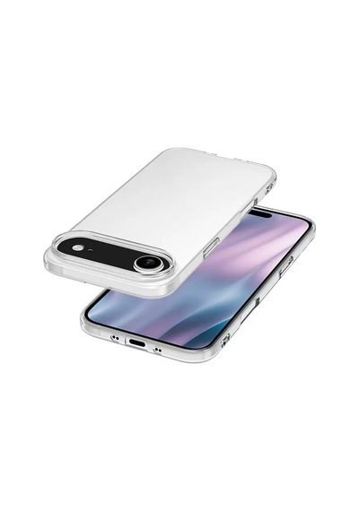 Apple Uyumlu iPhone 17 Air Kılıf Zore Süper Silikon Kapak Seffaf