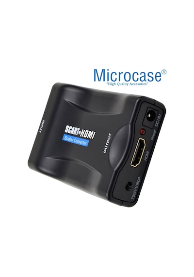 Microcase Scart To Hdmı Dönüştürücü Adaptör Siyah - Al2621