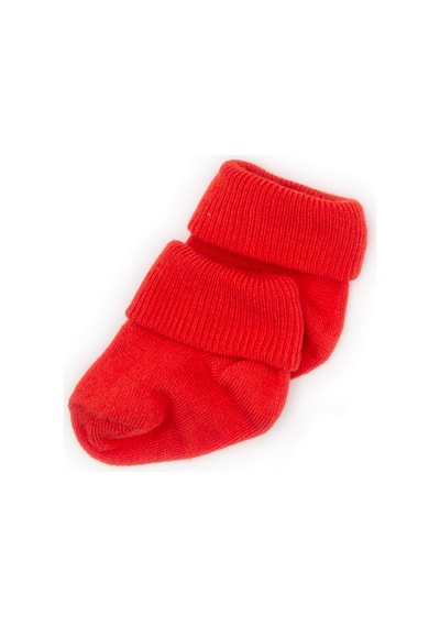 Novibaby 2'li Bambu Bebek Çorap I Rudy I 0 6 Ay I Kırmızı Yenidoğan Bebek Çorabı Çok Renkli