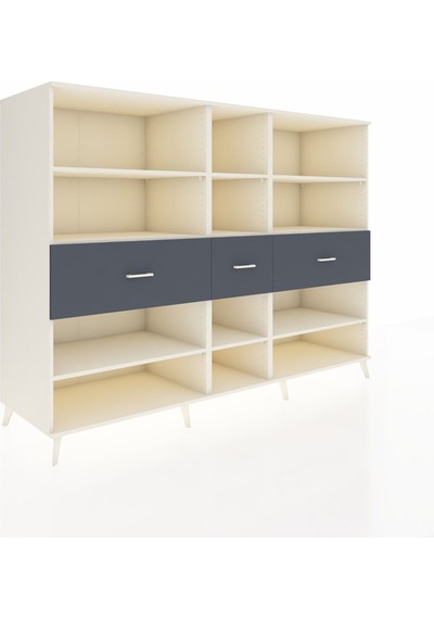 Kronos Dolap 9 Raflı 3 Çekmeceli 220x59x163 Aytaşı-aytaşı/antras Aytaşı-aytaşı/antrasit Kronos Dolap 9 Raflı 3 Çekmeceli 220x59x163 Aytaşı-aytaşı/antras Aytaşı-aytaşı/antrasit