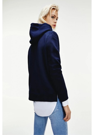 Tommy Hilfiger Bayan Kapşonlu Sweatshirt Lacivert