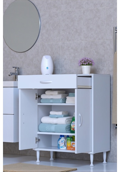 Eliusta Taha 65 Cm 3 Bölmeli Beyaz Çok Amaçlı Dolap 2 Raflı Banyo Mutfak Dolabı 65x88x32,5 Cm Düzenleyici Beyaz Eliusta Taha 65 Cm 3 Bölmeli Beyaz Çok Amaçlı Dolap 2 Raflı Banyo Mutfak Dolabı 65x88x32,5 Cm Düzenleyici Beyaz