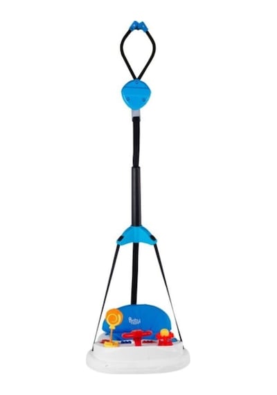 Babyhope 702 Lüks Oyuncaklı Müzikli Hoppala Yürüteç Zıp Zıp Mavi 7692621045342