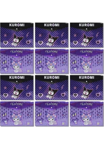 Kuromi Çıtçıtlı Dosya 12'li Paket