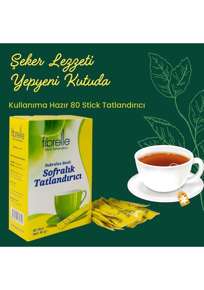 Fibrelle Ultra Plus Tatlandırıcı 05 G 80 Adet Kutu