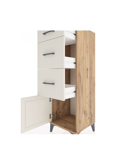Hyperion Dolap 3 Çekmeceli Tek Kapaklı 44x44x134 Çam-aytaşı Çam Hyperion Dolap 3 Çekmeceli Tek Kapaklı 44x44x134 Çam-aytaşı Çam
