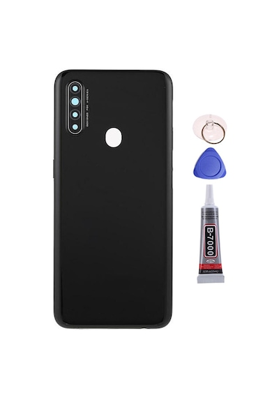 Oppo A31 Siyah Arka Kapak Batarya Kapağı Pil Kapağı Yapışkan Ve Sökme Aparatıyla Beraber Full Set Siyah