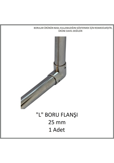 "l" Boru Flanşı 25 Mm 1 Adet Metal