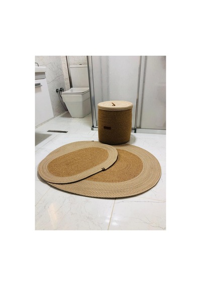 3 Lü Banyo Paspas Takımı Hasırkrem Hasırkrem