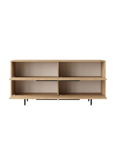 Bohem Konsol 160cm 4 Kapaklı Metal Ayaklı Sepet Boh3-s Kahverengi