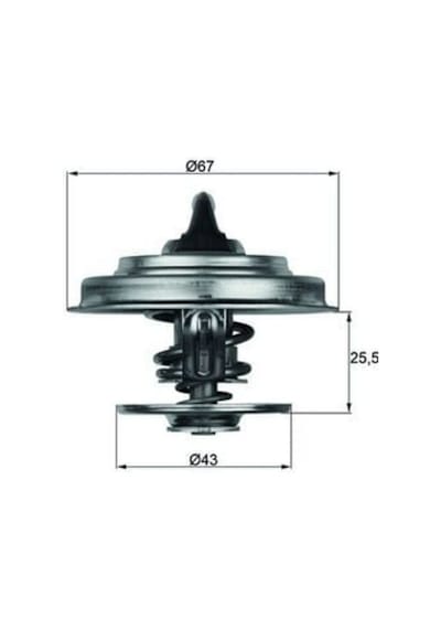 Termostat - Alfa Romeo Gt - Mahle-termostat-tx1871