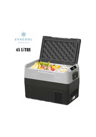Evacool Germany 45 Li̇tre Oto Buzdolabi Kompresörlü 12v / 24v Eva45a
