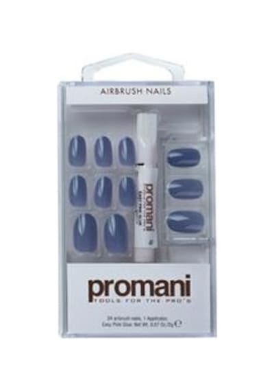 Promani Koyu Mavi Slate Takma Tırnak Kiti