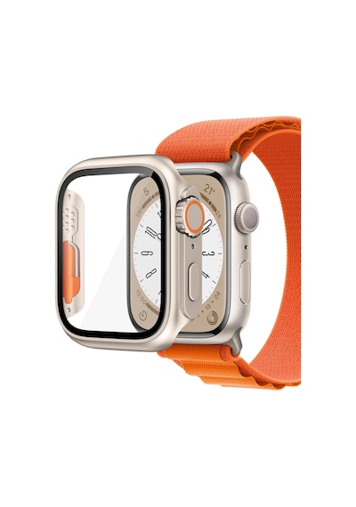 Microsonic Apple Uyumlu Watch SE 44mm Kılıf Ultra Dönüştürücü Ekran Koruyucu Kasa