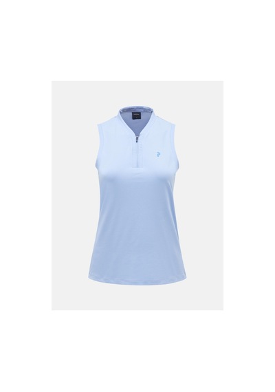 Peak Performance Peak Turf Zip Sl Top Kadın Tişört Amity Blue G79497040-24317 Turkuaz