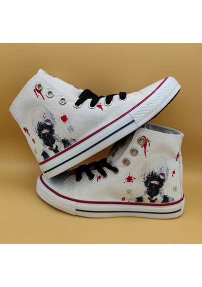 Günlük Unisex Spor Ayakkabı Tokyo Ghoul Desenli Sneakers (525021261)