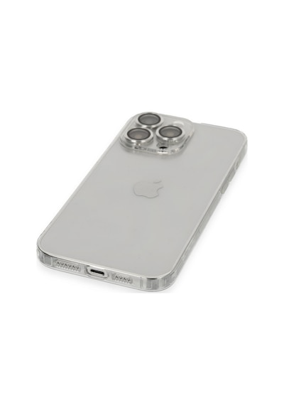 Hnrlıshp Newface Apple Uyumlu iPhone 14 Pro Max Kılıf Luko Lens Silikon - Gümüş