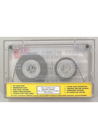 Zeki Müren Eskimeyen Dost Kaset Orjnal Dönem Baskı Kaset