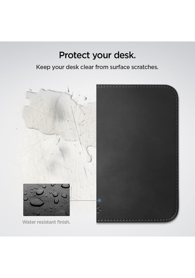 Regnum Orta Boy 25x21cm Mouse Pad Vegan Deri Ld301 Siyah - App04760 Spigen Tr li